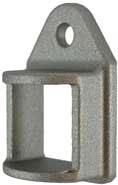 Aluminium Fence Rail Brackets 30x30 mm Single Lug one hole