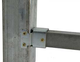 fixed security fencing bracket to a post