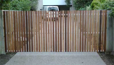 Vertical timber on a gate frame 