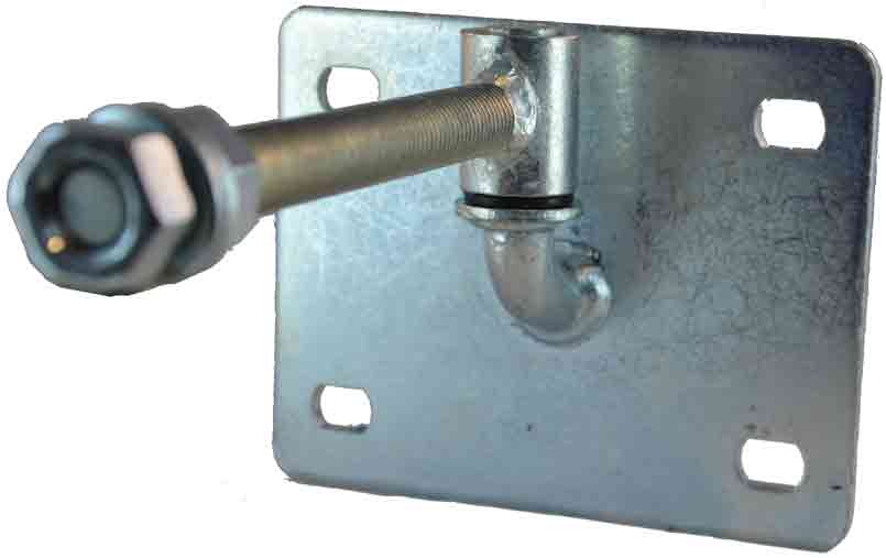 adjustable hinge with plate for wall mounting