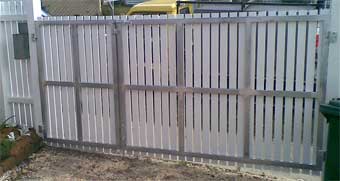 Great job of a steel gate frame 