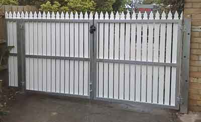 an example of what you can do with a steel gate frame 