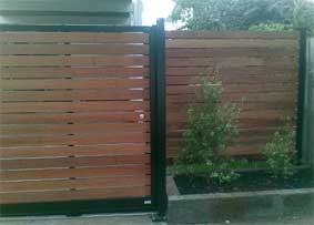 Diy Sliding gate with a DIY Fence panel