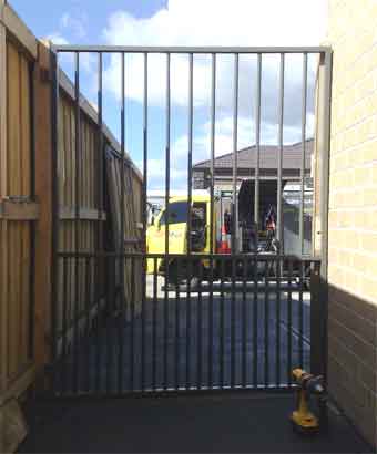 Gate with doggy grill