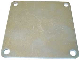 Large base plates for fence post 