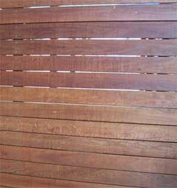Red iron bark timber