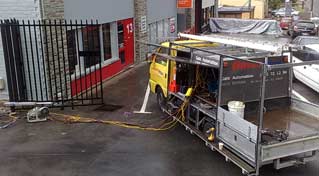 Repair truck on site 