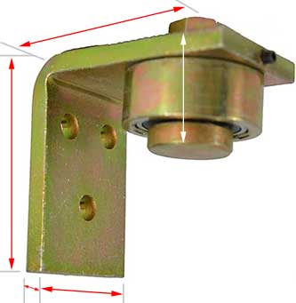 Heavy duty bearing hinge for a Heavy Gate