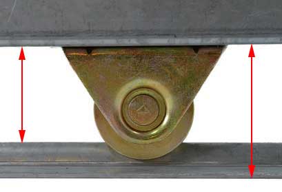 90mm Sliding gate wheel 86mm clearance 