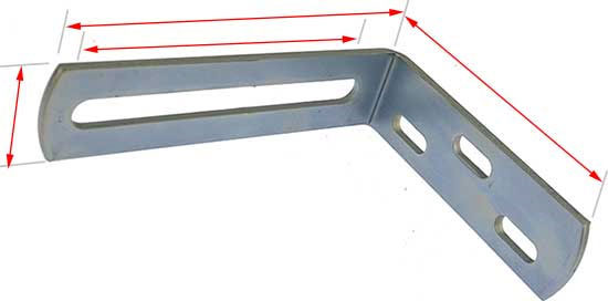 bracket to hold guide roller for gates