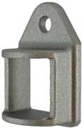 Aluminium Fence Rail Brackets 40x40 mm single Lug one hole 