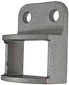 Aluminium Fence Rail Brackets 38x25 mm Single Lug two holes