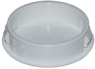 White 41.3mm plastic cap 