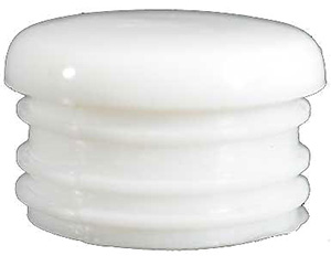 White Cap 25mm Round 