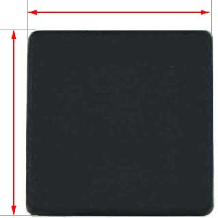 35mm square plastic cap