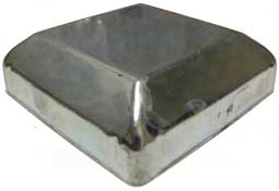 100mm square steel cap