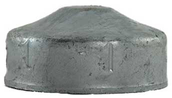 Galvanized Round End Caps 65 mm