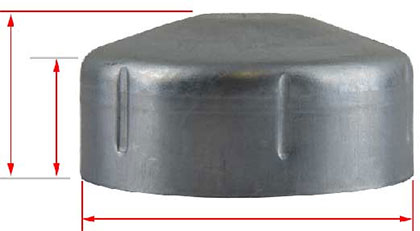 48mm steel cap