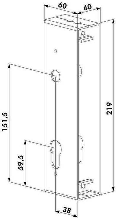 dimenstion for the lockbox 