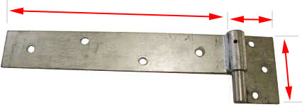 strap hinges for timber gates up to 100 kgs