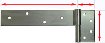 Goliath large strap hinges