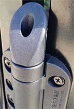 safetech hinge with a safety cap 