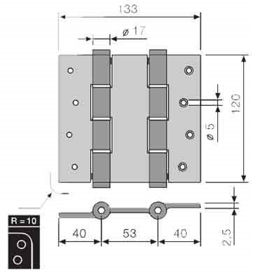 Specification for the hinge