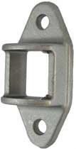 Aluminium Fence Rail Brackets 30x30 mm Double Lugs two holes