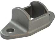 Aluminium Fence Rail Brackets  30x30 mm Double Lugs