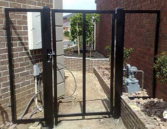 Gate Frame powder coated satin Black