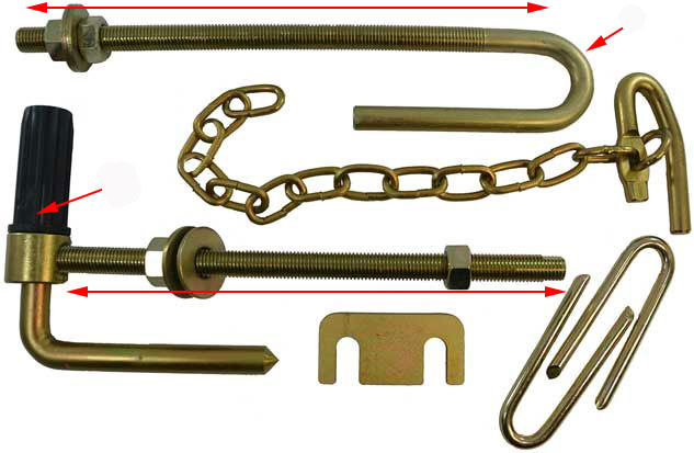 farm gate hinge gudgeon bolt