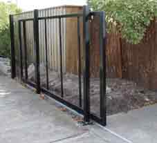 powder coated sliding gate frame