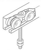 carriage wheels for sliding gates