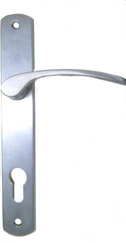 slim satin chrome handle set