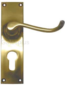 Lever Handle Set satin brass