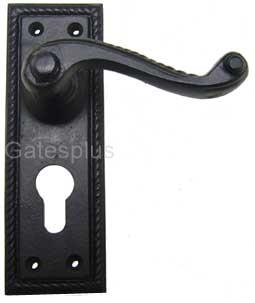 lever handle antique black