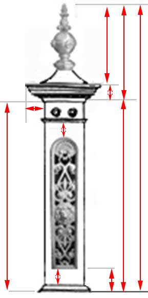 Lion Posts Metal Lion post