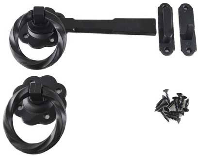 Ring latch Black Twist Heavy Duty 175mm