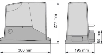 Nice sliding gate motor specifications