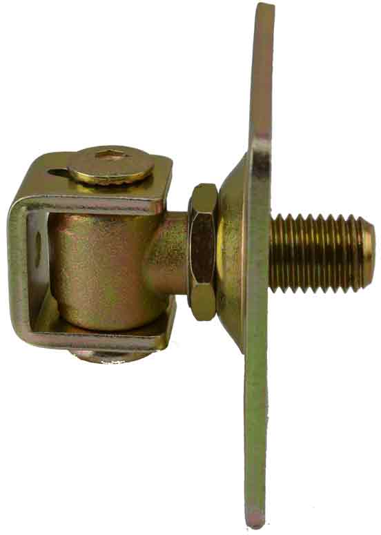 Side view of adjustable gate hinge