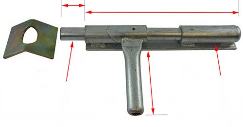 slam lock for cattle yards