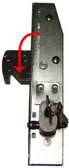 Mortise lock for sliding gates