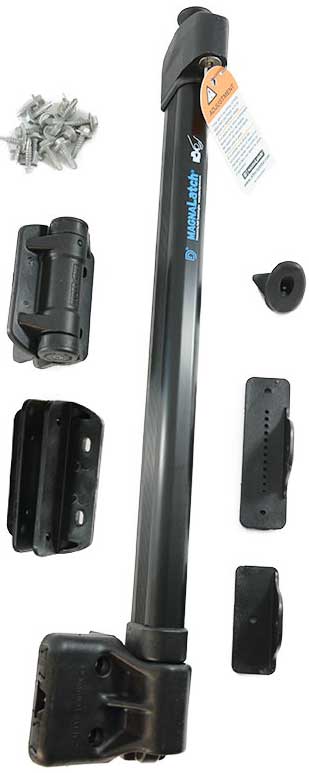 Magna Swimming Pool latch with self closing hinges