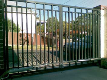 driveway gates with strong steel work 