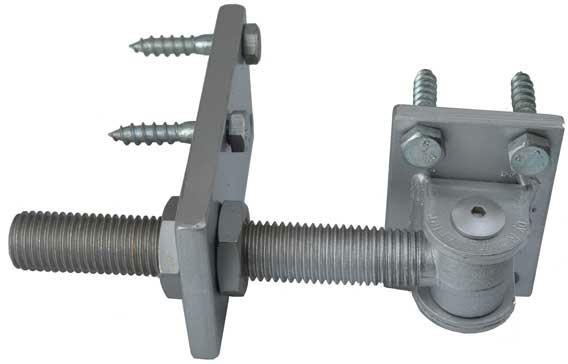 Timber adjustable gate hinge