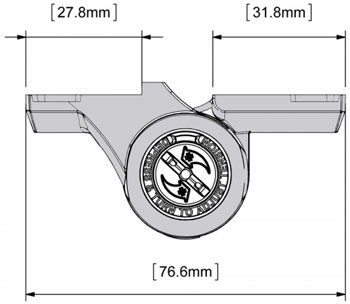 birds eye view of the trueclose hinge