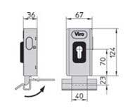 Dimension for a Viro Lock 