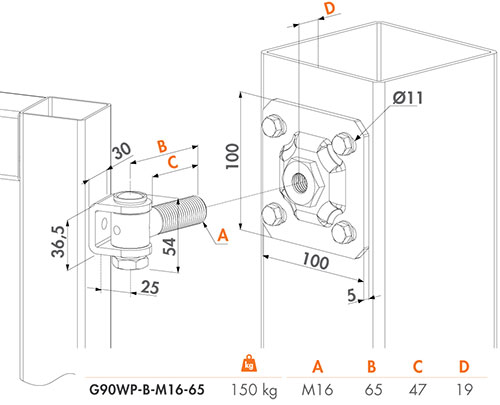 specifications of the locinox adjustable hinge