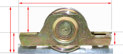 internal 60mm sliding gate wheel